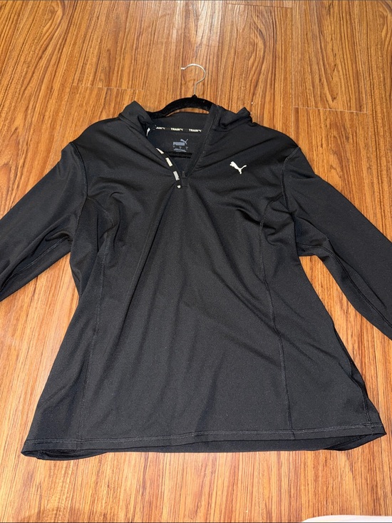 Puma Tops - Puma Black Lightweight Hooded Training Jacket